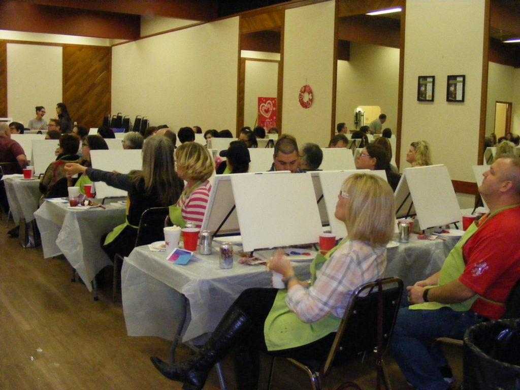 Family Centre Family Centre set up for a Paint Night
