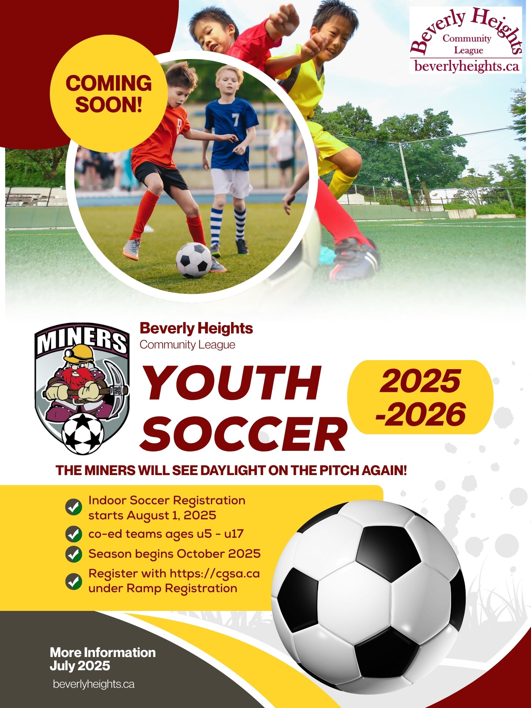 2025 Miners Soccer Poster