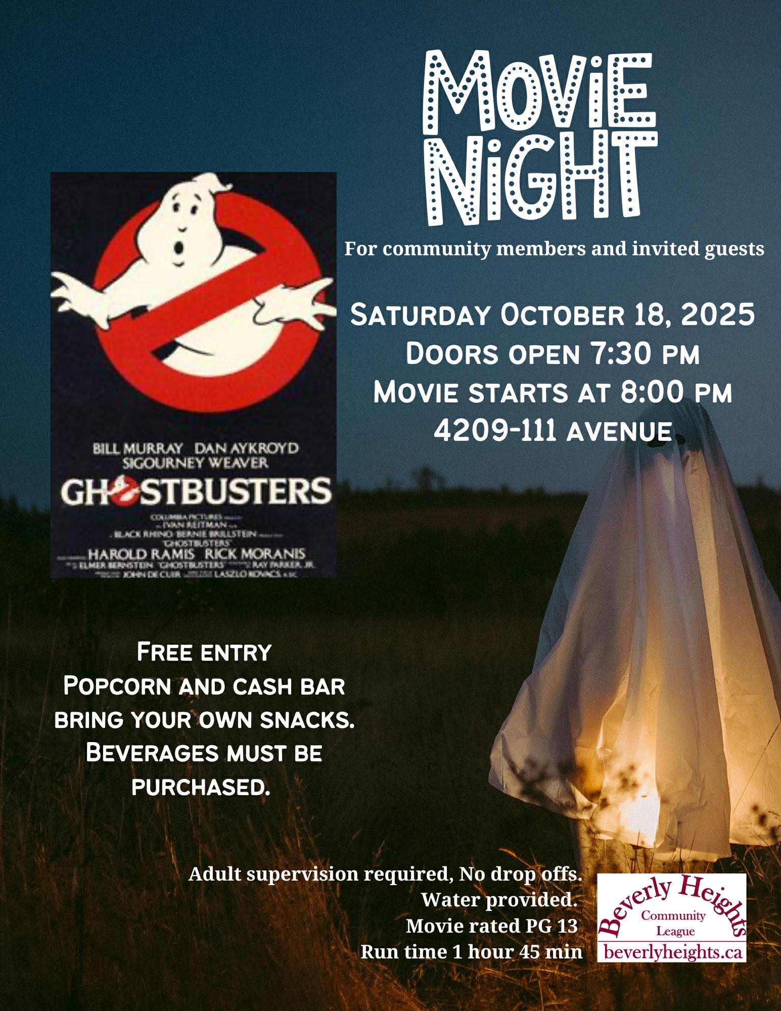 Ghostbusters movie night