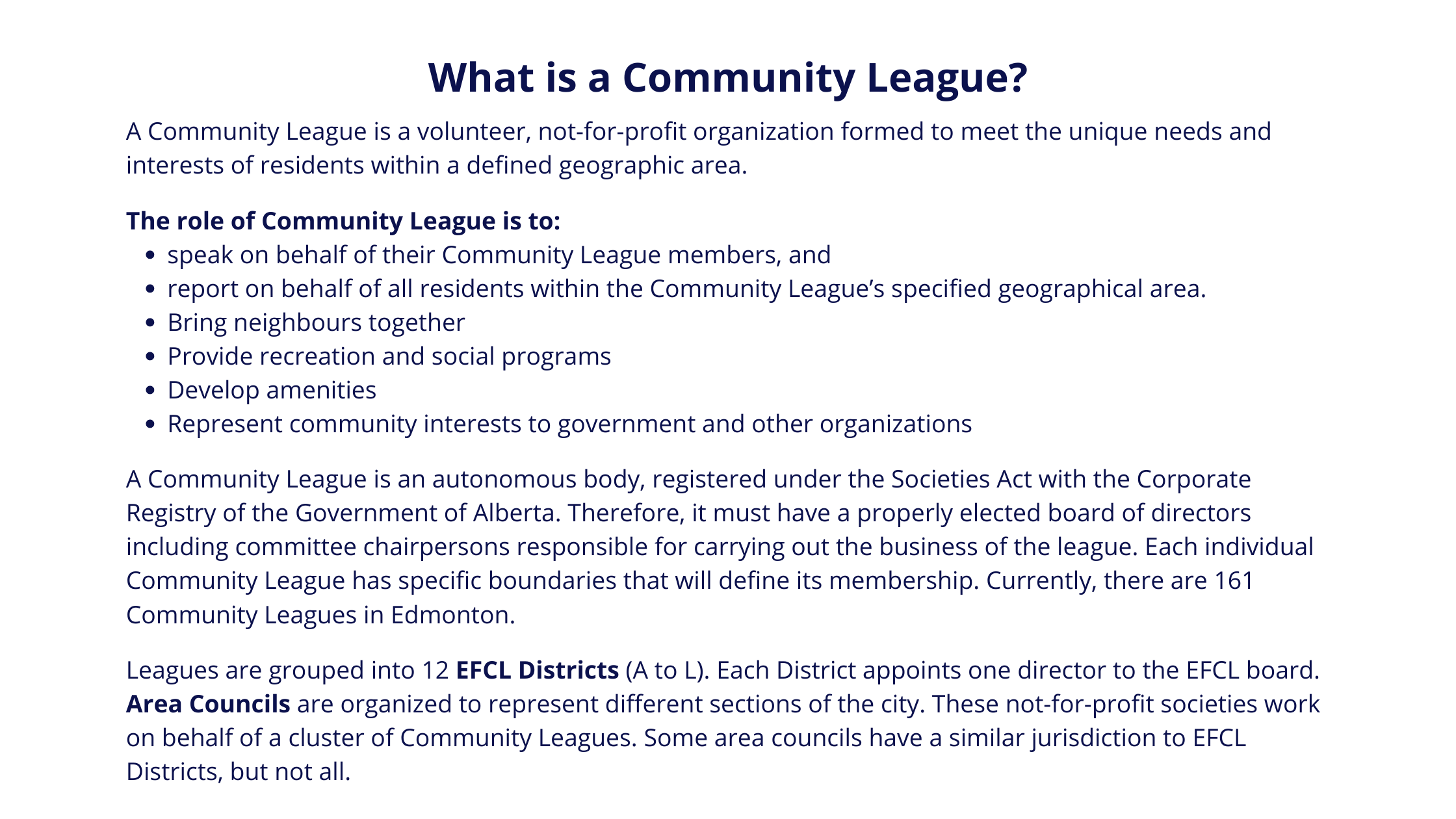 what-is-a-community-league