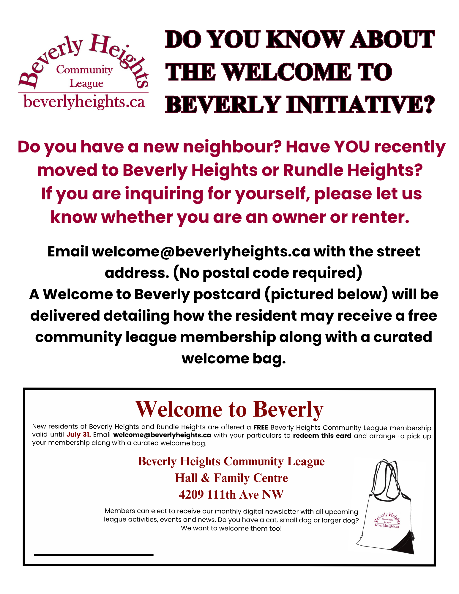Welcome Poster
