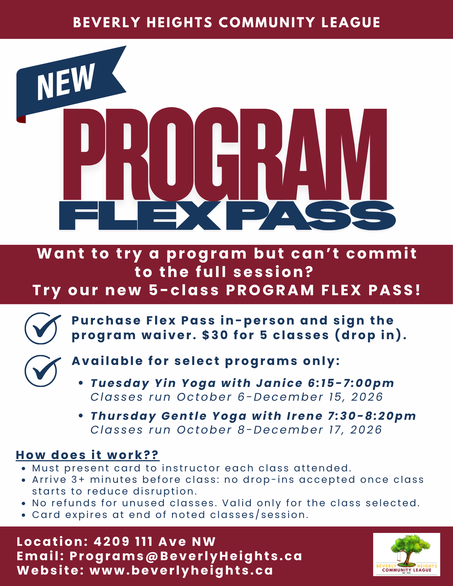 Program Flex Pass Poster
